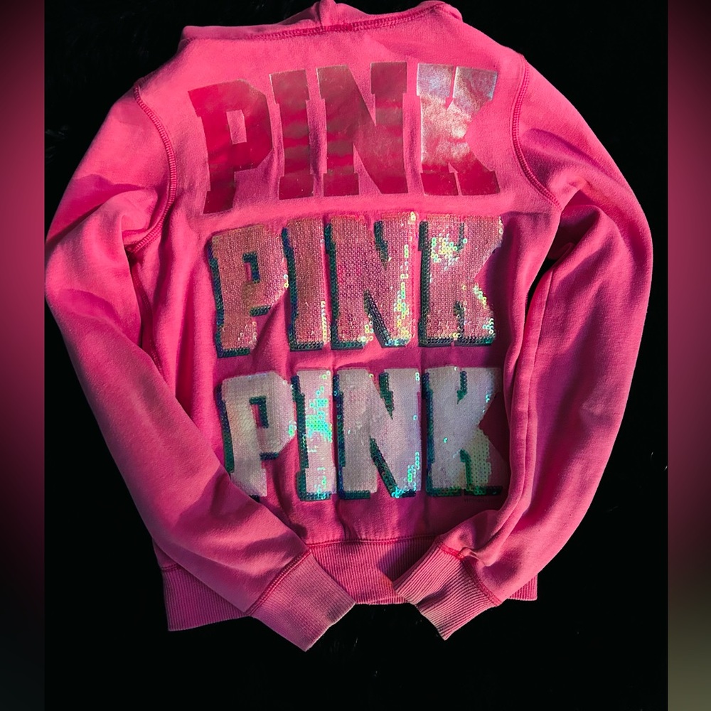 PINK zip up hoodie